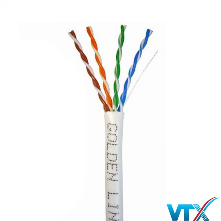 Cấu tạo Cáp mạng UTP CAT5E từ Golden Link