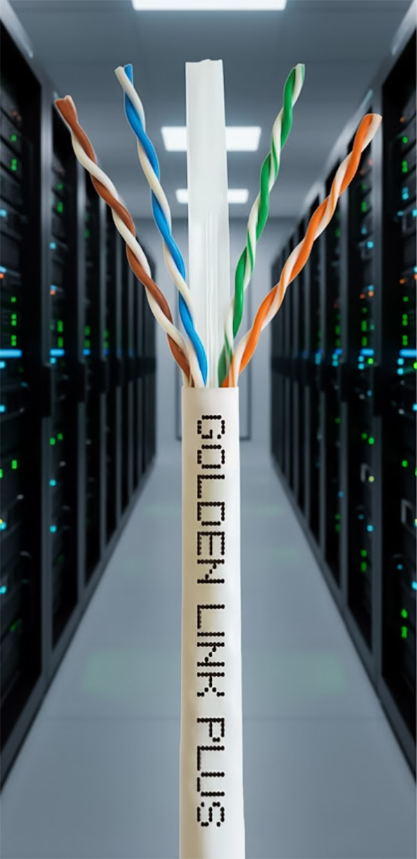 Cấu tạo của Cáp mạng Golden Link Cat6 UTP Plus (Đồng nguyên chất)