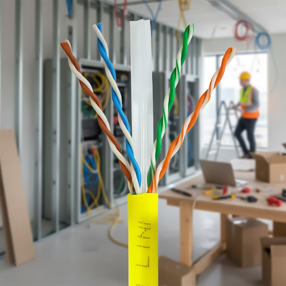 Cấu tạo của Cáp mạng Golden Link Cat6e UTP - 100m (màu Vàng)