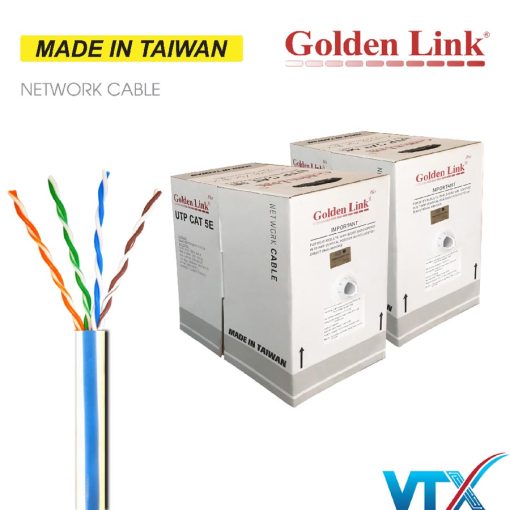 Dây cáp mạng Cat5e UTP Golden Link (đồng nguyên chất)