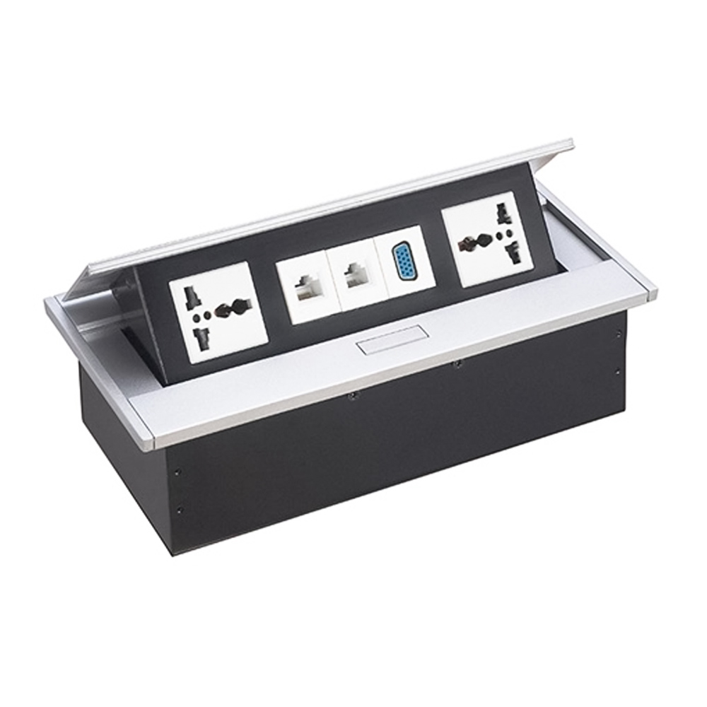 Hộp ổ cắm điện âm bàn Sino Amigo STS-215 chính hãng, chất lượng cao