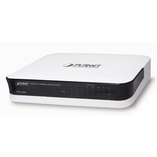 Switch chia mạng PLANET 16-Port FSD-1604 10100Mbps