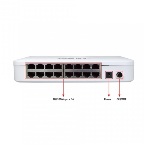 Switch chia mạng PLANET 16-Port FSD-1604 10100Mbps