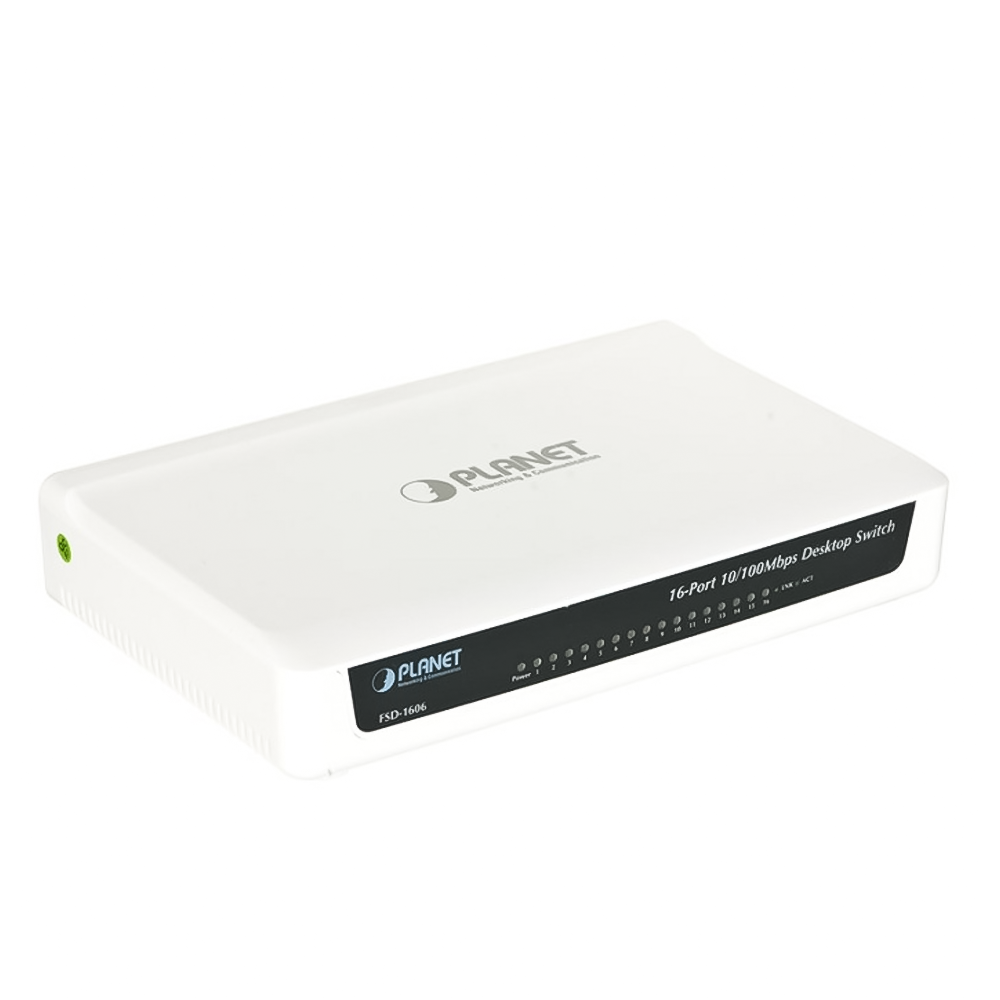 Switch chia mạng PLANET 16-port FSD-1606 10100Mbps Fast Ethernet_1