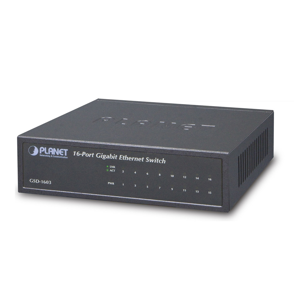 Switch chia mạng PLANET 16-port GSD-1603 10100100Mbps