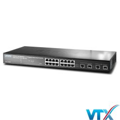 Switch chia mạng PLANET 16port FGSW-1828PS + 2 Gigabit TPSFP PoE (2)