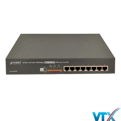 Switch chia mạng PLANET 8-port FSD-808HP 10100Mbps PoE (2)