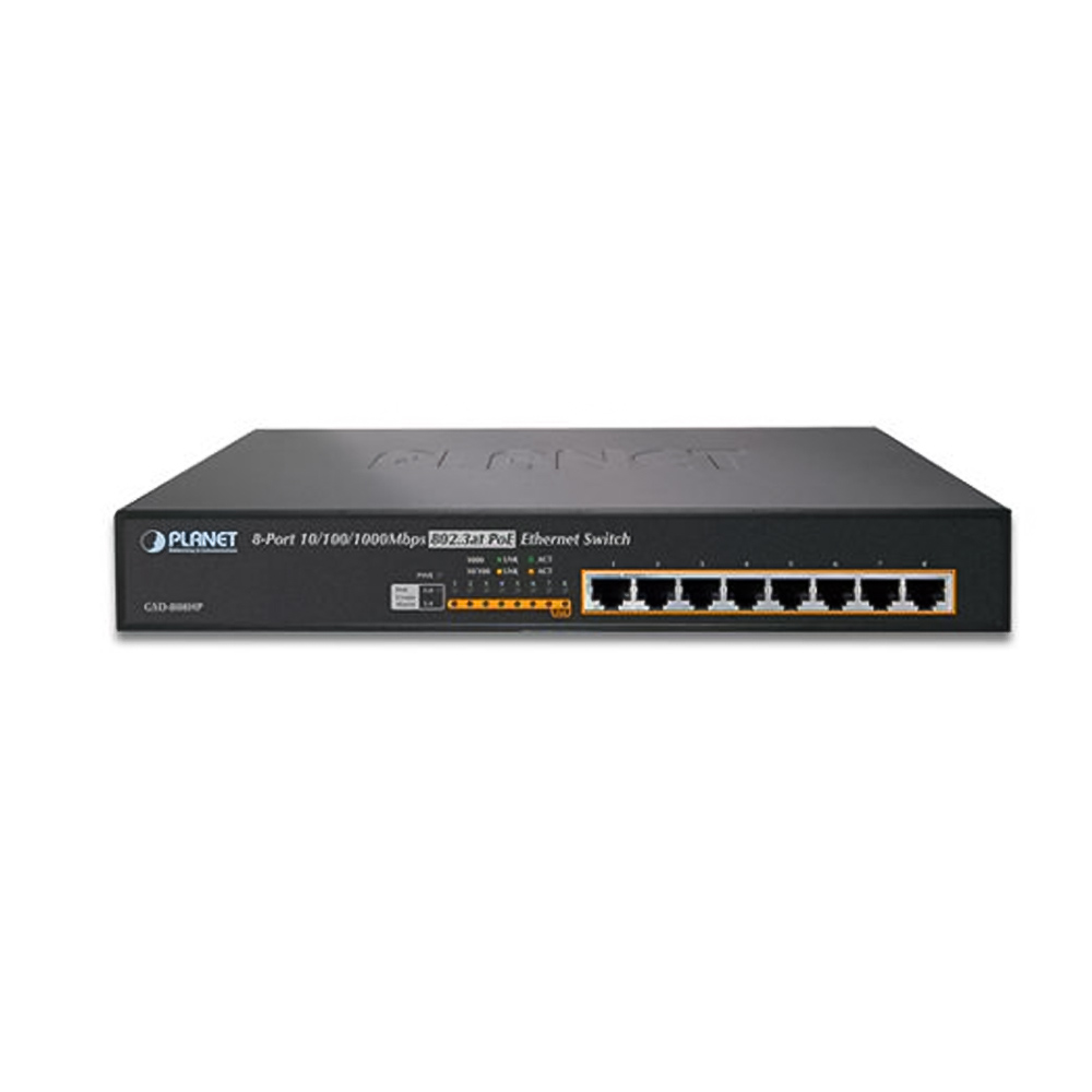 Switch chia mạng PLANET 8-port GSD-808HP 101001000Mbps PoE (1)