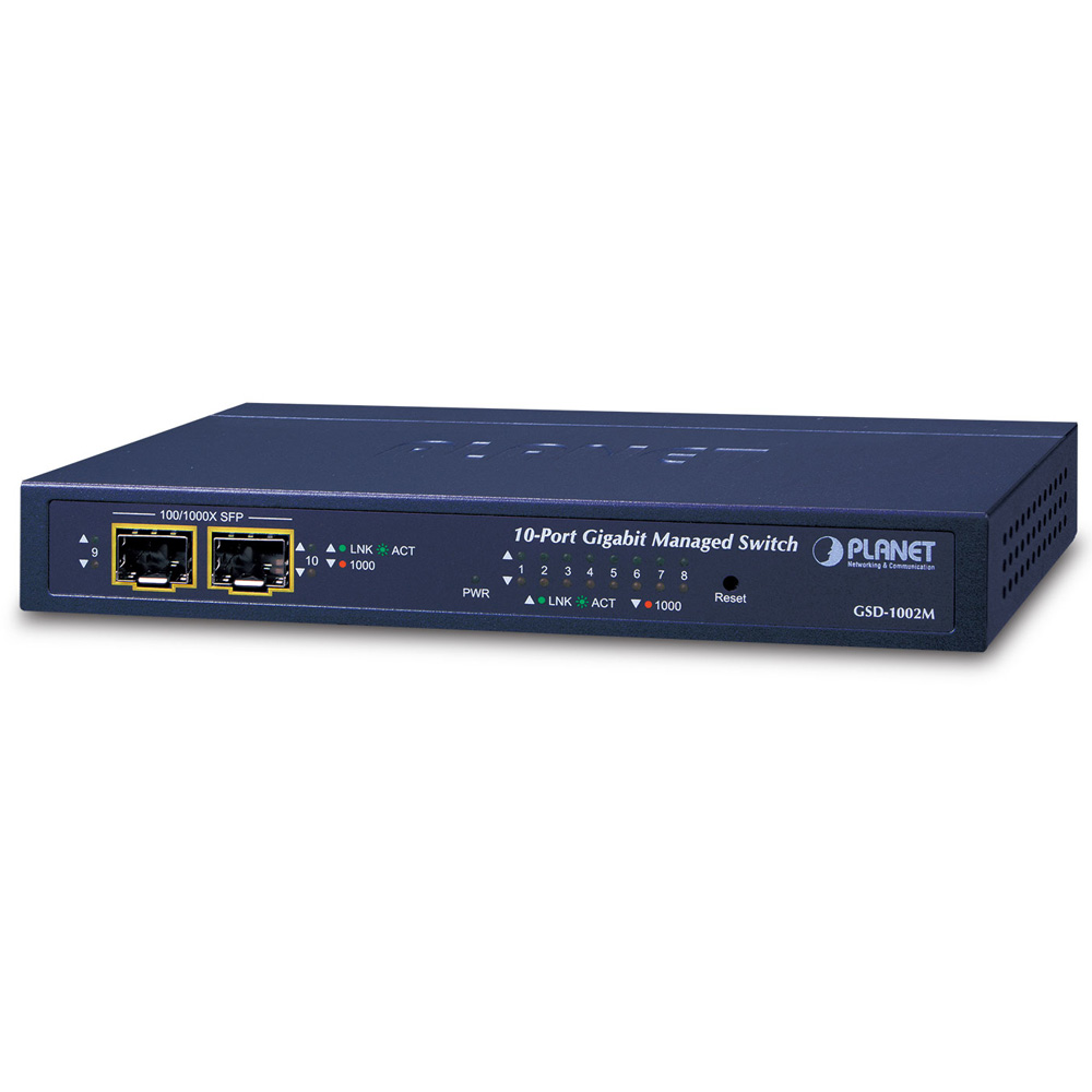 Switch chia mạng PLANET 8port GSD-1002M 101001000Mbps + 2port 1001000X (1)