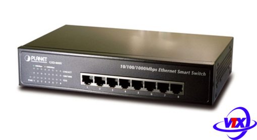 Switch chia mạng PLANET 8 Port 1000Base-T Copper GSD-800