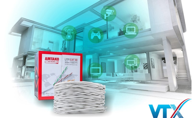 Cáp mạng AMTAKO Cat 5e mã sản phẩm: 5877