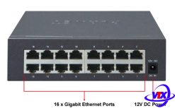 Switch chia mạng PLANET 16-port 10/100/100Mbps GSD-1603