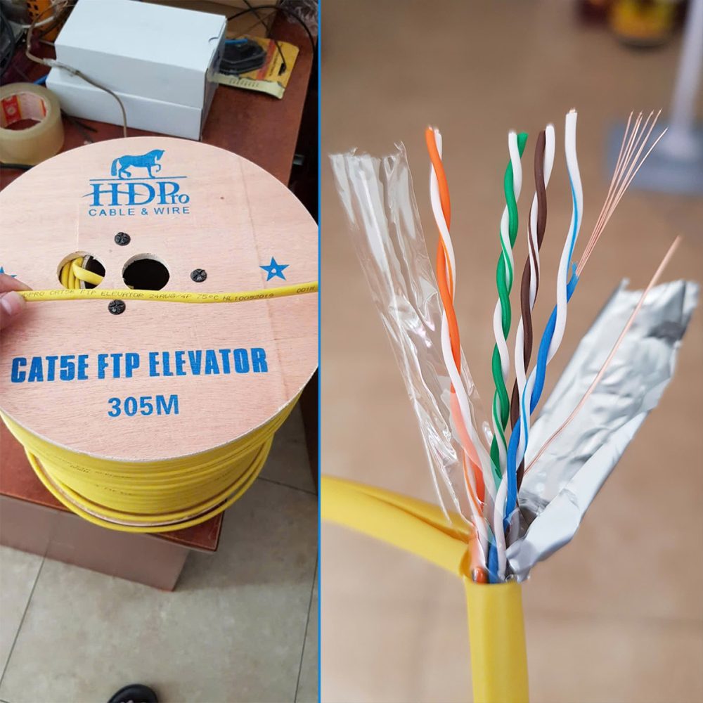 Cáp mạng cho thang máy HDPRO CAT5e FTP Elevator (1)