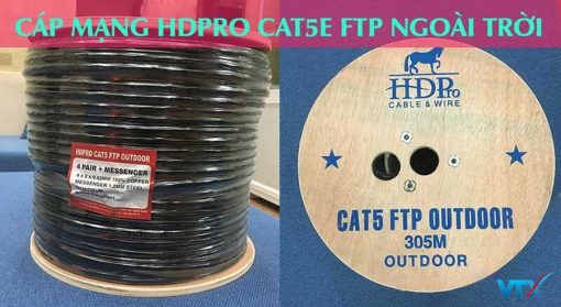 Cáp mạng ngoài trời HDPRO Cat5e FTP