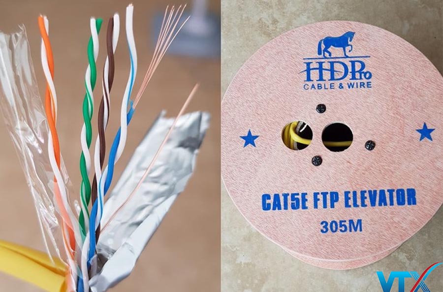 Cấu tạo cáp HDPRO CAT5e FTP Elevator
