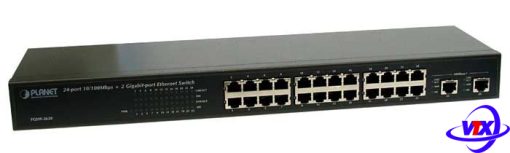Switch PLANET 24-Port 10/100Mbps +2- Gigabit Ethernet FGSW-2620