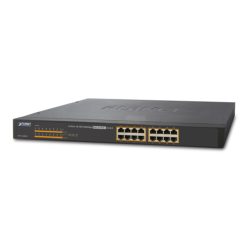 Switch chia mạng PLANET 16-port GSW-1600HP 101001000Mbps PoE (1)