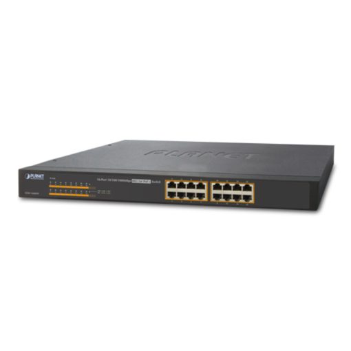 Switch chia mạng PLANET 16-port GSW-1600HP 101001000Mbps PoE (1)
