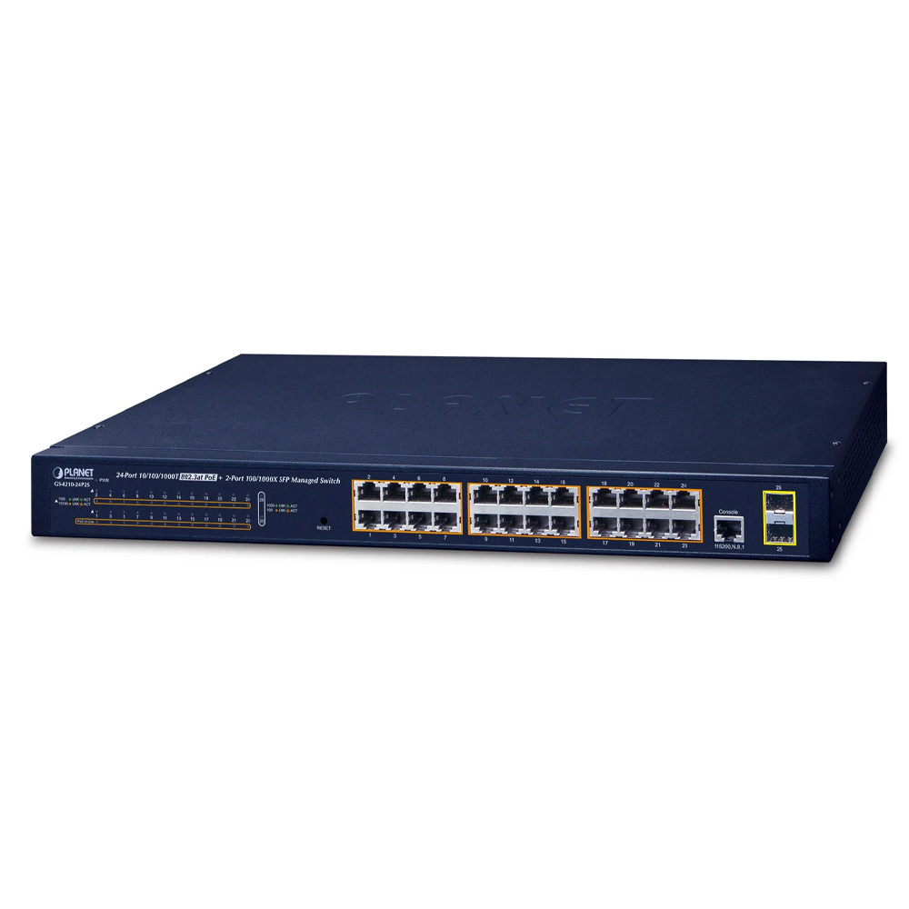 Switch chia mạng PLANET 24-port 101001000Mbps PoE GS-4210-24P2S (2)