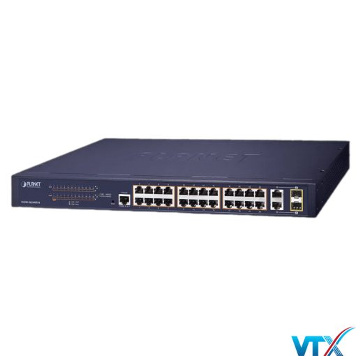 Switch chia mạng PLANET 24-port 10100Mbps PoE FGSW-2624HPS (2)