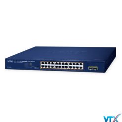 Switch chia mạng PLANET GSW-2620HP 24 port 101001000Mbps PoE (1)