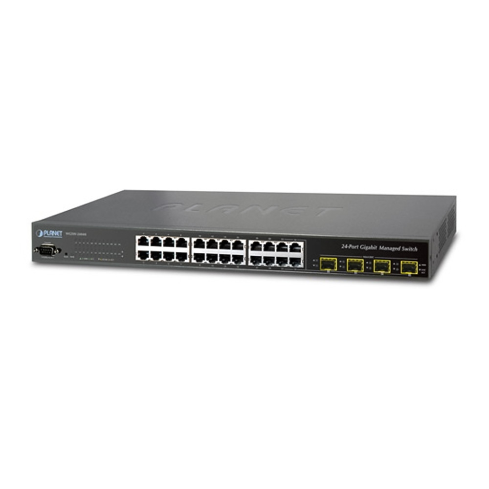 Switch chia mạng PLANET WGSW-28040 24-port + 4-port Gigabit TPSFP (1)