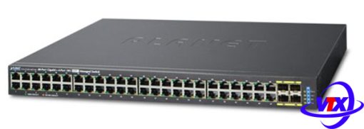 Switch chia mạng PLANET 48-port 10/100/1000Mbps GS-5220-48T4x