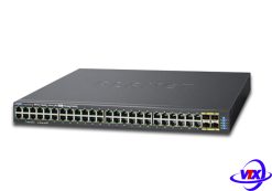 Switch chia mạng PLANET 48-port 10/100/1000Mbps GS-5220-48T4x