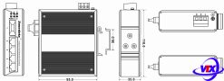 Switch chia mạng Công Nghiệp IES215-1F 4 Cổng Ethernet + 1 Cổng Quang