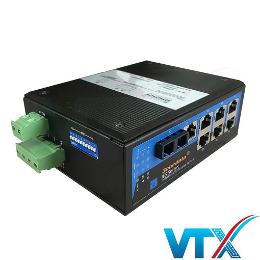 Switch công nghiệp 3Onedata 1 cổng quang + 7 cổng Ethernet IES308-1F