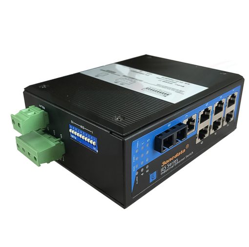 Switch công nghiệp 3Onedata 1 cổng quang + 7 cổng Ethernet IES308-1F-2