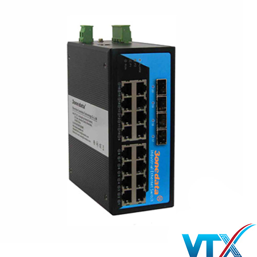 Switch công nghiệp 3Onedata 16 cổng Ethernet IES3016