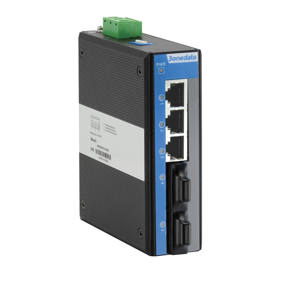 Switch công nghiệp 3Onedata IES215-2F 2 cổng quang + 3 cổng Ethernet (1)