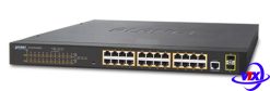 Switch PLANET 24 port + 2 port 100/1000 BASE-X SFP GS-4210-24T2S