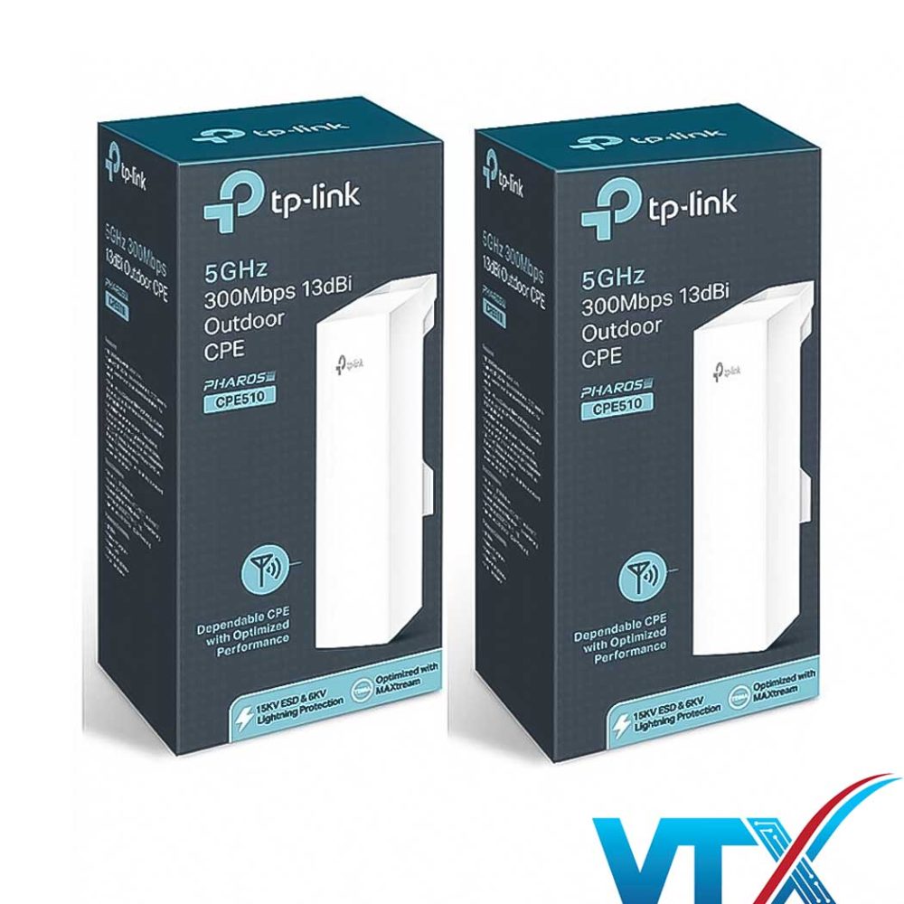 TP-Link CPE510 ngoài trời 13dBi tốc độ 300Mbps tần số 5GHz