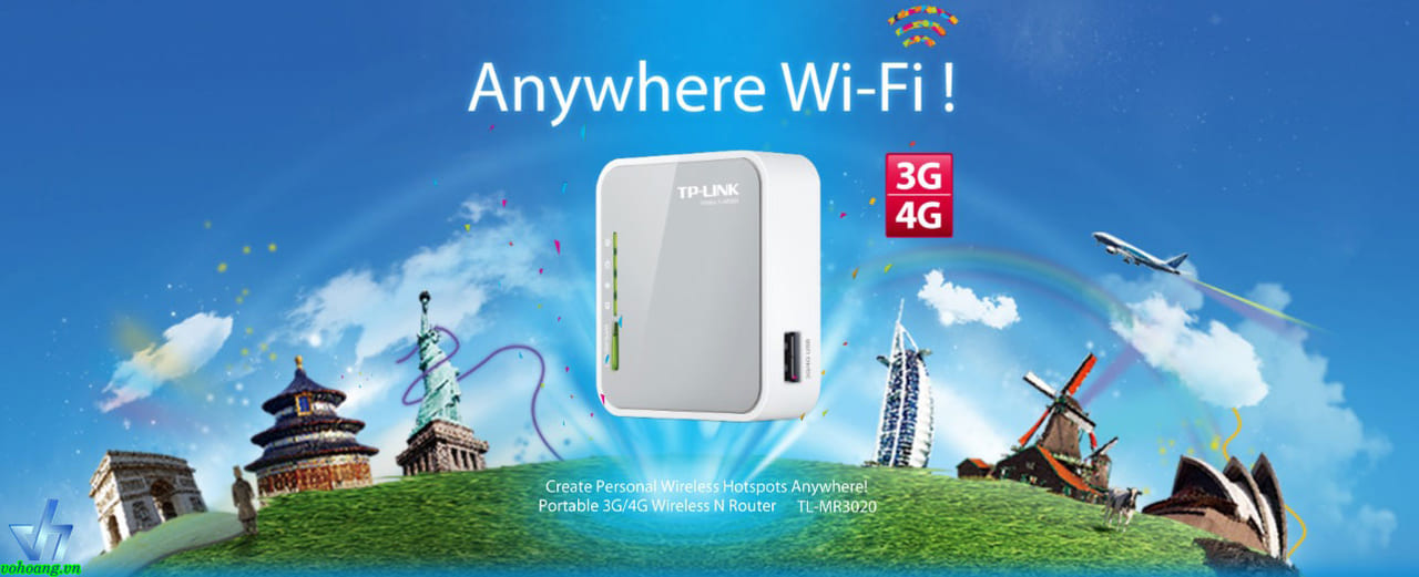 Router Wifi TP-Link TL-MR3020 di động chuẩn N 3G/4G