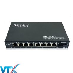 Switch PoE BTON 8 port 10/100M + Fiber BT -6108 FE -25A