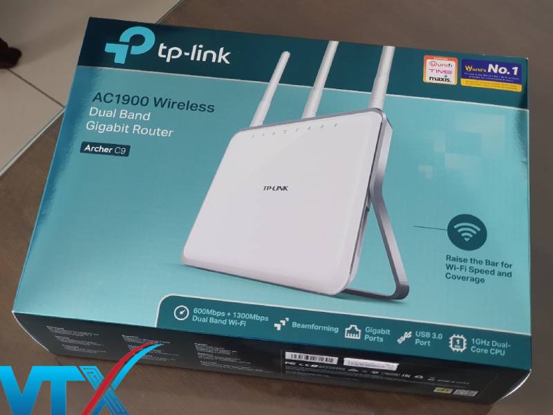 Router Wi-Fi TP-Link AC1900 Archer C9 Gigabit Băng tần kép