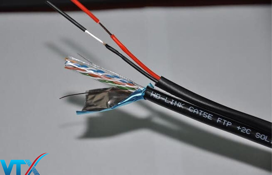 Cáp mạng kèm nguồn Cat5e FTP lõi đồng từ hàng HDPRO
