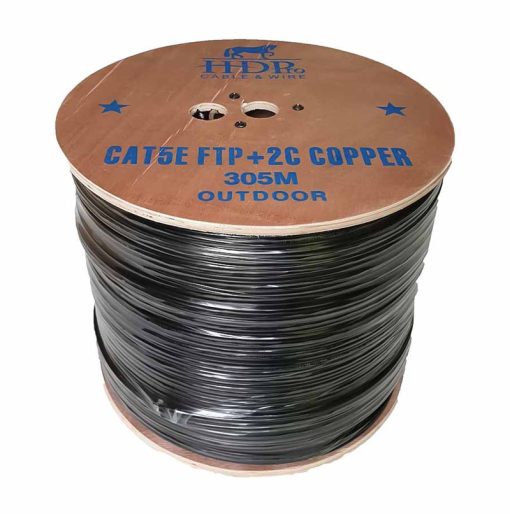 Cáp mạng kèm nguồn HDpro Cat5e FTP + 2C lõi đồng_1