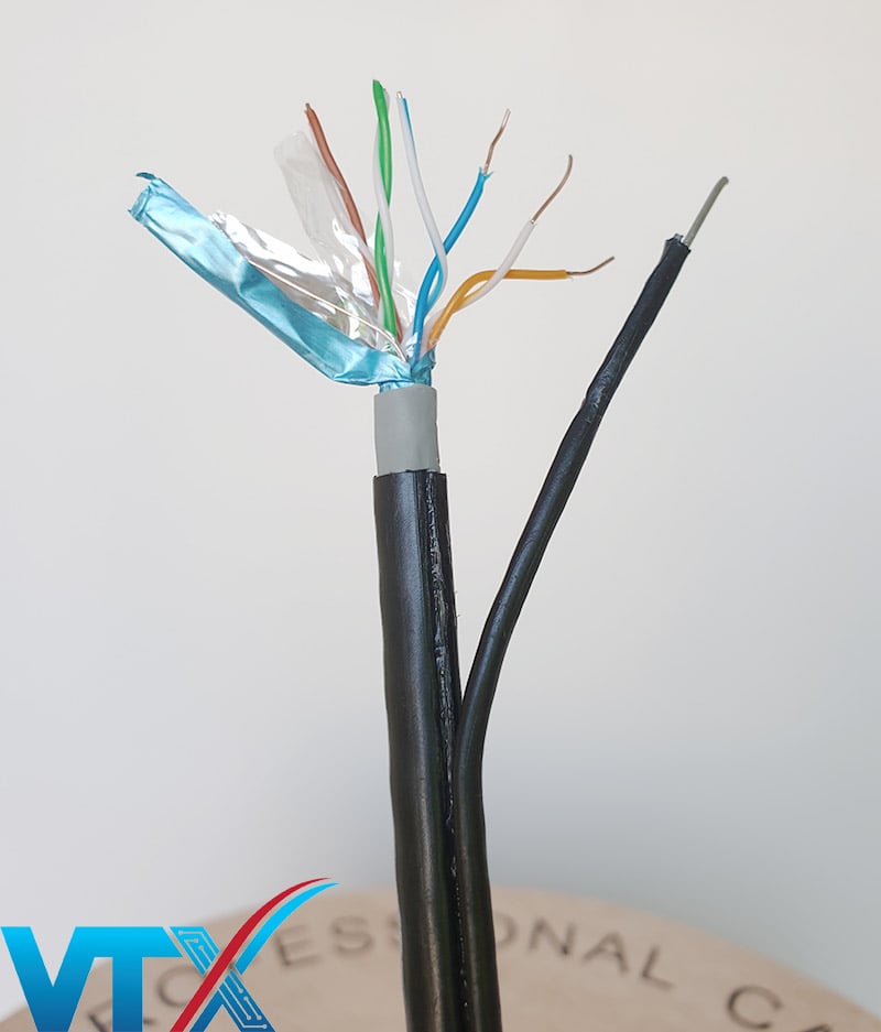 Cáp mạng Cat5e FTP ngoài trời TE-Krone chống nhiễu