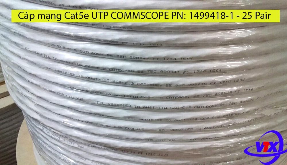 Cáp mạng Cat5e UTP COMMSCOPE PN: 1499418-1 - 25 Pair