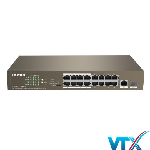 Switch PoE 16 port 10100 IP-Com F1118P-16-150W (1)