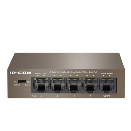 Switch PoE 5port 10100 IP-Com S1105-4-PWR-H