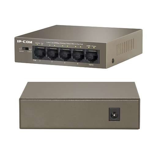 Switch PoE 5port 10100 IP-Com S1105-4-PWR-H