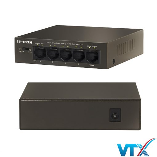 Switch PoE 5port 10_100 IP-Com S1105-4-PWR-H