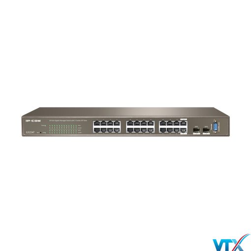 Switch IP-COM G3224T 24 port quản lý tập trung + 2 SFP Slots + 1 console port (1)