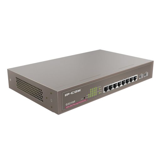 Switch PoE IP-COM G3210P 8 port Giga + 2 port SFP (1)
