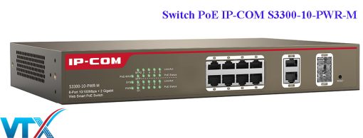 Switch PoE IP-COM S3300-10-PWR-M