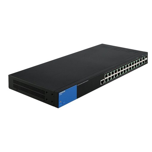 Switch PoE+ Linksys LGS528P 26-port PoE+ (192W) + 2 RJ452 SFP Combo (1)